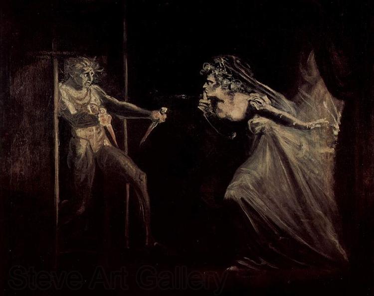 Jacob Heinrich Elbfas Lady Macbeth receives the daggers Spain oil painting art